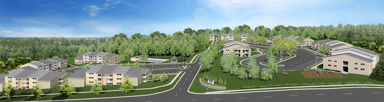 An apartment community in Dumfries Virginia with 1, 2, and 3 bedrooms